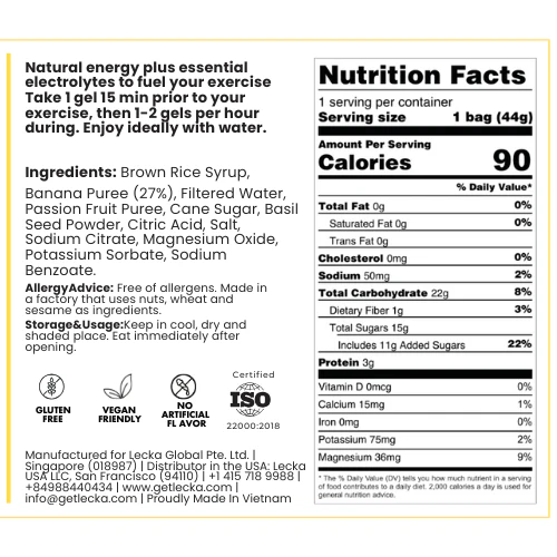 Banana Energy Gels by Lecka - Image 8