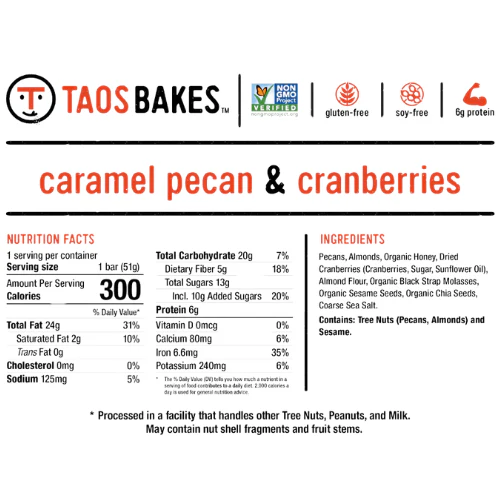 Caramel Pecan & Cranberries Bars by Taos Bakes - Image 5