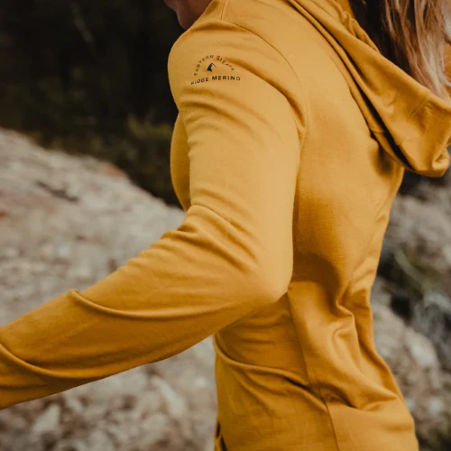 Women's Solstice Lightweight Wool Hoodie by Ridge Merino - Image 12