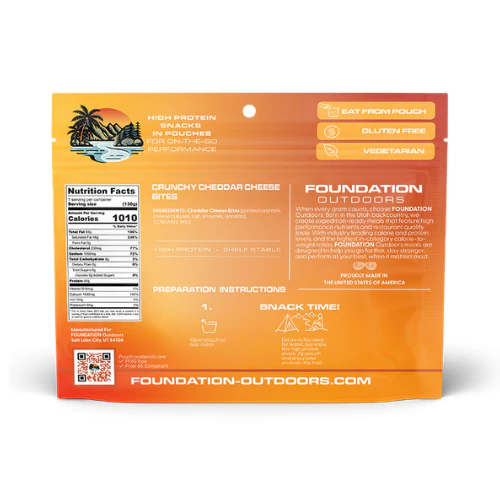 Freeze-Dried Cheddar Cheese Cubes by Foundation Outdoors - Image 3
