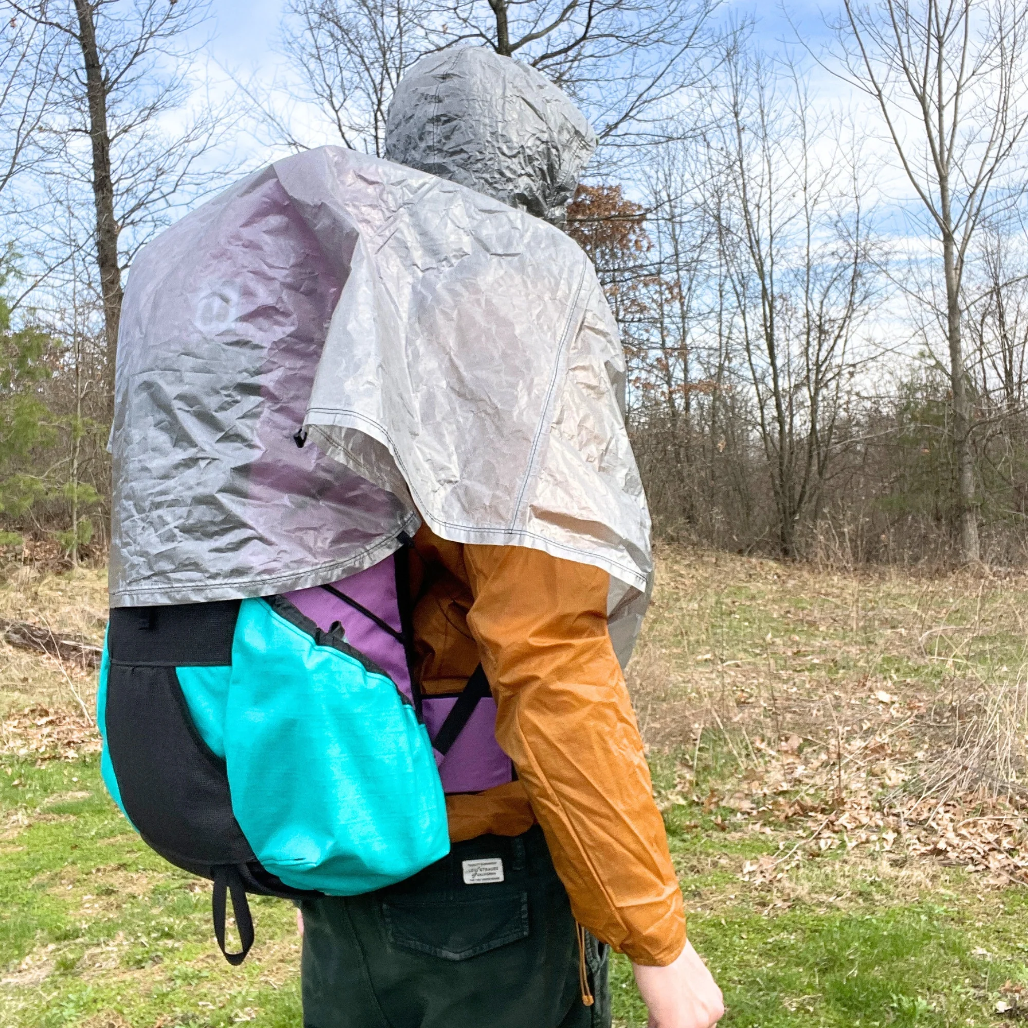 Dyneema Hooded Half-Poncho by MooseTrack Packs - Image 2