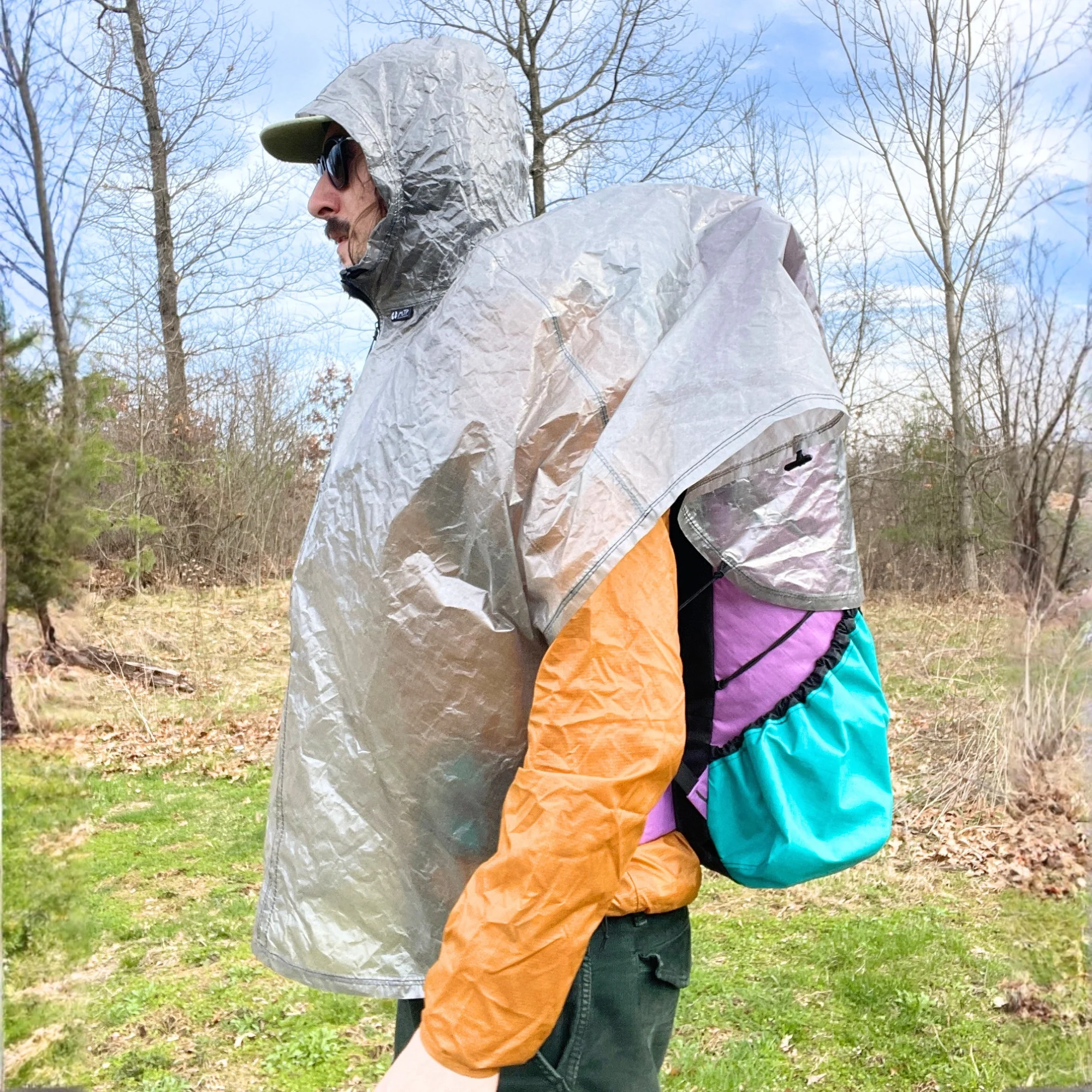 Dyneema Hooded Half-Poncho by MooseTrack Packs - Image 5
