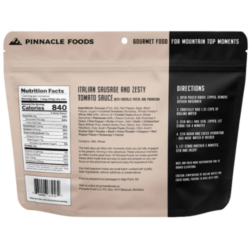 Italian Sausage & Zesty Tomato Sauce with Farfalle Pasta & Parmesan by Pinnacle Foods - Image 4