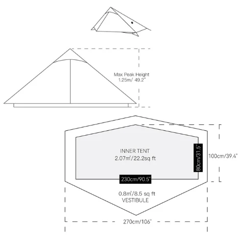 Lanshan 1 Pro Tent by 3FULGEAR - Image 13