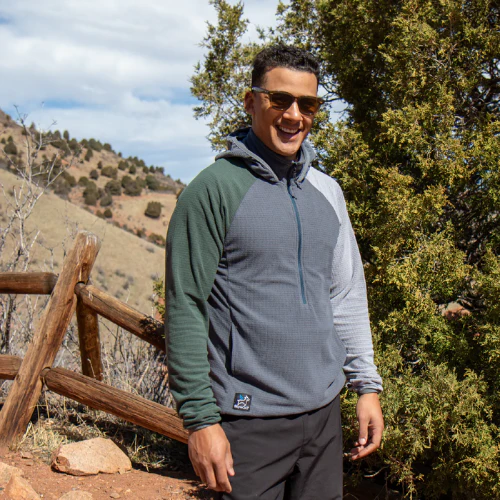 Men's Half Zip Fleece Ultralight Pullover by SkyGOAT - Image 4
