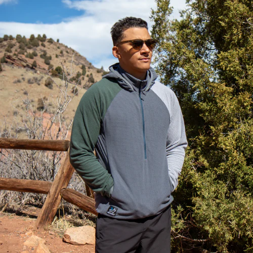 Men's Half Zip Fleece Ultralight Pullover by SkyGOAT - Image 8