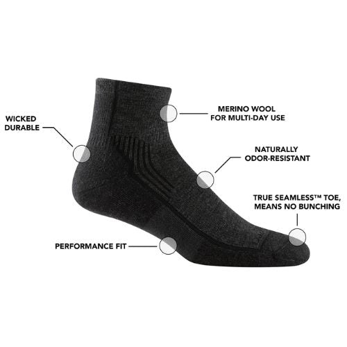 Men's Hiker Quarter Midweight Hiking Sock by Darn Tough - Image 3