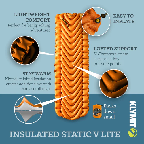 Insulated Static V Lite Sleeping Pad by Klymit - Image 9