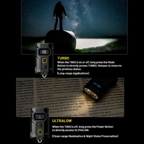 TINI 3 600 Lumen Rechargeable Keychain Flashlight by Nitecore - Image 9