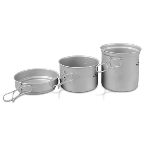 Titanium 3 Piece Cookset by SilverAnt - Image 3