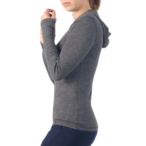 Women's Alpaca Wool Pullover Hoodie by Arms of Andes - Image 7
