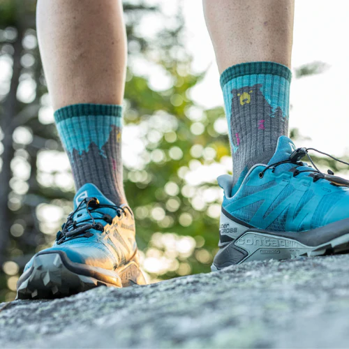 Women's Bear Town Micro Crew Lightweight Hiking Sock by Darn Tough - Image 6